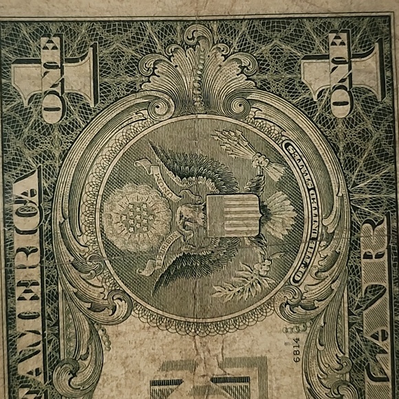 Series 1935 H One Dollar Silver Certificate Blue Seal - Picture 6 of 7